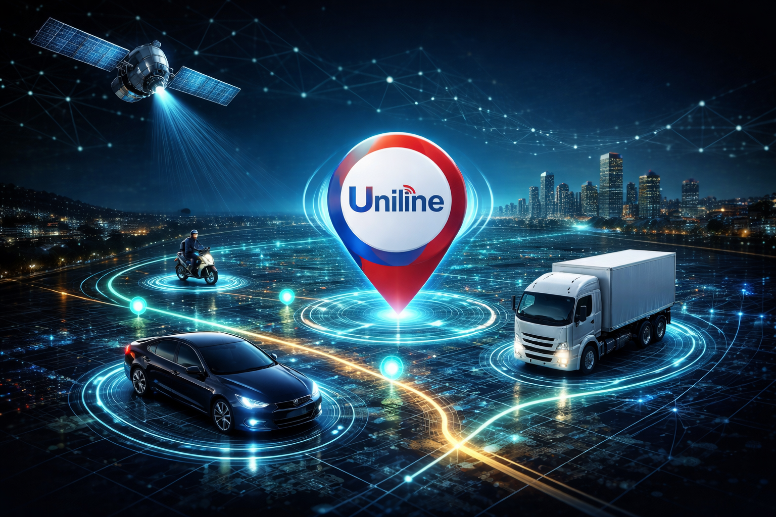 Soluções Integradas de Rastreamento Uniline com monitoramento via satélite